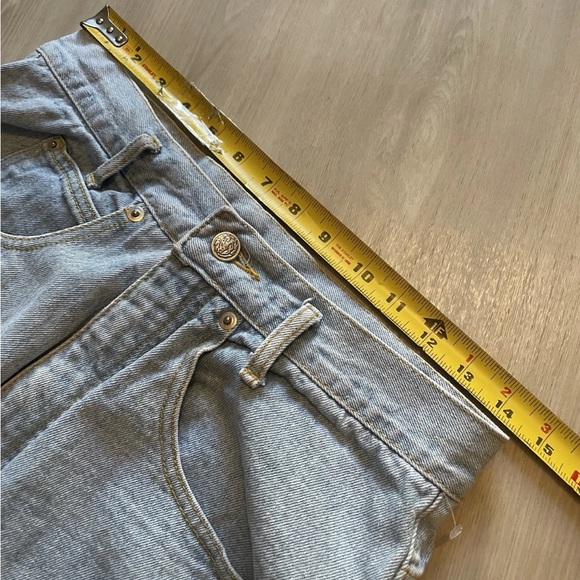 Vintage Mickey By Jerry Leigh Womens Mid Length Jean Shorts Size M Medium Disney - Picture 4 of 5